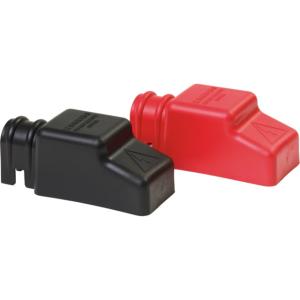 Blue Sea Systems Square CableCap Insulators Pair Red/Black 4018, 4018