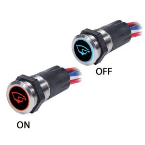 Blue Sea Systems 4181 Backlit Push Button Switch OFF/ON - 15A, 4181