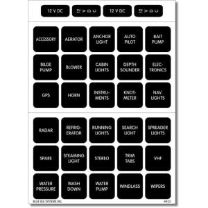 Blue Sea Systems 4215 Square Format Label Set - 30, 4215
