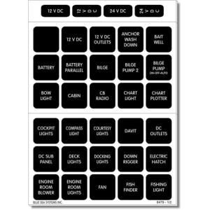 Blue Sea Systems 4216 Square Format Label Set - 60, 4216