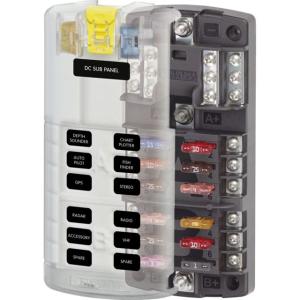 Blue Sea Systems ST-Blade Split Bus Fuse Block 5032, 5032