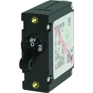 Blue Sea Systems 7228 AC / DC Single Pole Magnetic World Circuit Breaker - 50 Amp, 7228