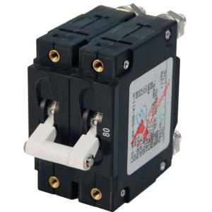 Blue Sea Systems 7256 C-Series Double Pole Circuit Breaker - 80A, 7256