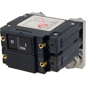 Blue Sea Systems 7475 C-Series Flat Rocker Circuit Breakers, Single and Double Pole - 150 Amp, 7475 632085074753