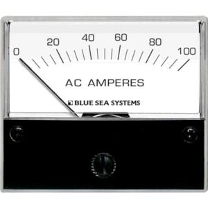 Blue Sea Systems Analog Ammeter AC Std 0-100A w/ Coil, Black, 8258 