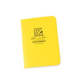Rite in the Rain Stapled Mini-Notebook - Universal - 3 Pack, Yellow, 3 1/4 x 4 5/8 371FX-M 371FXM