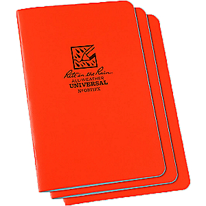 Rite in the Rain Three Stapled Notebooks - Orange OR71FX