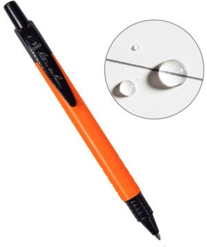 Rite in the Rain All-weather Pen, Plastic w/Clip-Black Ink, Orange, OR93