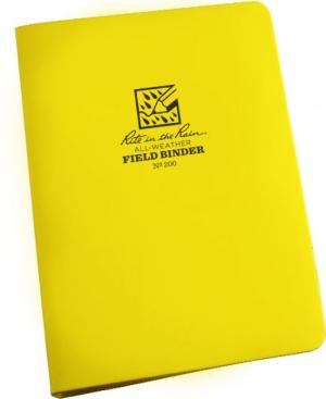 Rite In The Rain Ring Binder - 1/2In - Yellow, 5 5/8 X 7 1/2 200 