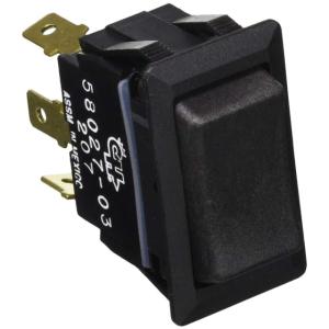 Cole Hersee Sealed Rocker Switch Non Illuminated SPDT On Off On 3 Blade, 58027-03-BP
