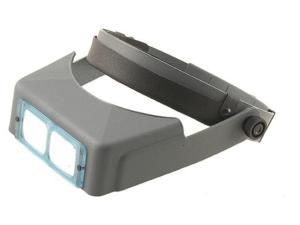 Donegan Optical OptiVISOR Magnifying Headband Visor with 2-1/2X at 8 Lens Plate - 298305" 