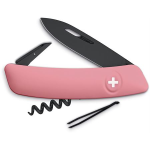 Swiza Pocket 131910 D01 Swiss Pocket Multi-Tool Knife with Pink Synthetic Handle
