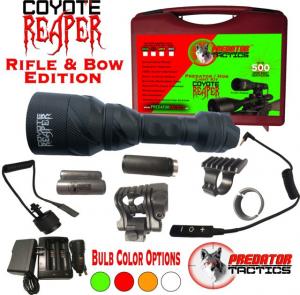 Predator Tactics Coyote Reaper Kit, Rifle & Bow Edition, GREEN / RED / WHITE LED's, Green, Red & White, Medium, 97465