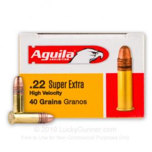 22 LR - 40 Grain CPRN - Aguila - Super Extra - 500 Rounds 1B222328