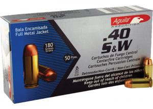 Aguila Ammunition .40S&amp;W 180gr FMJ 50rd 640420003092