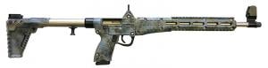 Kel Tec Sub-2000 Gen 2 9mm Rifle, Glock 17 Mags, Nickel / Kaos Hex Camo Finish, 16" BBL - Kel-Tec SUB2K9GLK17NKAOS