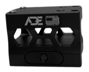 ADE Advanced Optics Riser HIGH Red Dot Sight Mount, Holosun 407K/507K, Sig Romeo Zero, Shield RMS, Spike/Nuwa, Swampfox Sentinel, Black, HM5