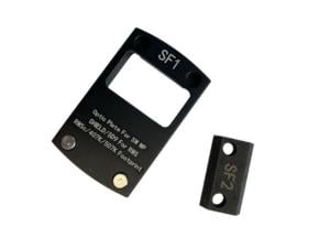 ADE Advanced Optics Optic Mounting Plate/Smith & Wesson Shield/MP2.0/Spike/Nuwa, Shield RMSc/RMS/Sig Romeo Zero/Holosun HS407K/HS507K, Black, SF1