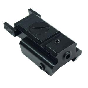 ADE Advanced Optics Pistol Low Profile Compact Red Laser Sight w/ Built in Picatinny Weaver Mounts, Black, LS001R
