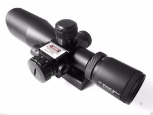 ADE Advanced Optics 2.5-10x40mm Rifle Scope, Red Illuminated Reticle, Black, 2.5-10X40RL 640978408271