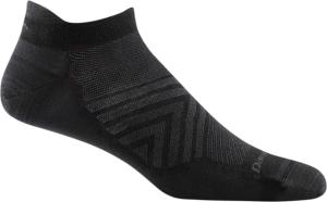 Darn Tough Run No Show Tab Ultra-Lightweight Sock - Mens, Black, Large, 1033-BLACK-L-DARN