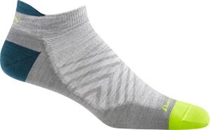 Darn Tough Run No Show Tab Ultra-Lightweight Sock - Mens, Gray, Medium, 1033-GRAY-M-DARN