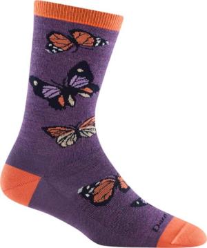 Darn Tough Flutter Crew Lightweight Socks - Women's, Plum, Medium, 6109-PLUM-M-DARN
