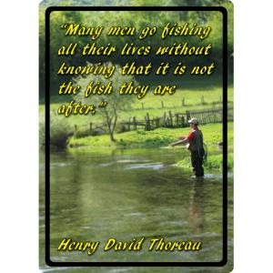 12" x 17" Tin Sign - Many Men Go Fishing