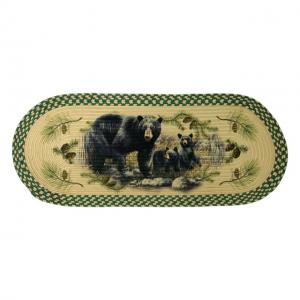 River's Edge Braided Rug 48-inch Oval, Bear, 2534