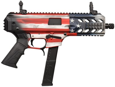 G-Force Arm Blade 9mm 6" Barrel 33rds Pistol, USA Flag Finish 643477864869
