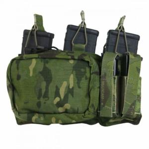 Tactical Assault Gear MOLLE Triple Mag/Pistol/Utility Pouch, Mc Tropic, 836020