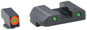 Ameriglo Spartan Tactical Tritium Night Sight Set For Glock 43 Orange/Green GL450