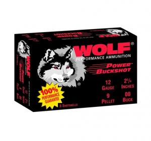 Wolf Performance Ammo 1200B Power 12 00 Buck 5rds 645611121104