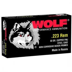 WORN Wolf Performance Ammo MC22355FMJ MLT 223 55GR 20 645611223112
