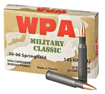 Wolf Military Classic Centerfire Rifle Ammo - .30-06 Springfield - 145 Grain - 500 Rounds 162126-2354543