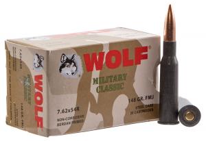 Wolf Military 7.62X54R FMJ 148 Gr 500 RDs 645611541100