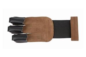 Leather Tip 3 Finger Shooting Glove - XLarge