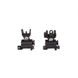XS Sight Systems Flip-up Sights w/ CSAT &amp; Tritium Stripe Black AR-3001-7