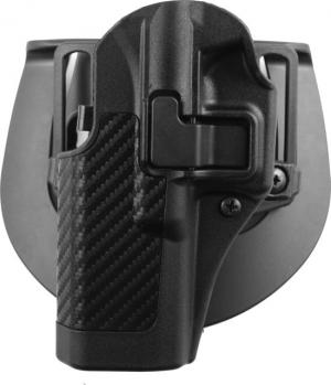 BlackHawk CQC SERPA Beltloop/Paddle Holster, Left Hand, Carbon Black - For Glock 17/22 /31 - 410000BK-L 410000BKL