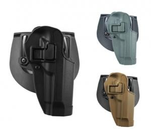 BlackHawk CQC SERPA Holster w/ Belt Loop and Paddle, Right Hand, Black, For Glock 17/22/31, 410500BK-R 648018012877