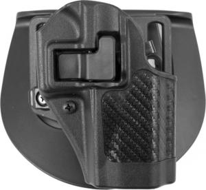 Blackhawk SERPA CQC Belt Loop/Paddle Active Retention Holster, Right Hand, Carbon Black, For Glock 38, 410038BK-R 648018134876