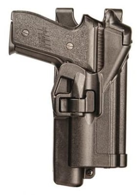 BlackHawk BHP Level 3 Serpa Light Bearing Duty Holster Basket Weave Black Left Hand For Sig 228/229 With Or Without Rail 648018181009