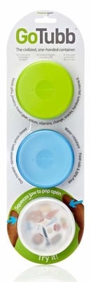 Humangear GoTubb, 3-Pack, Medium, 2oz, Clear/Green/Blue, 735025
