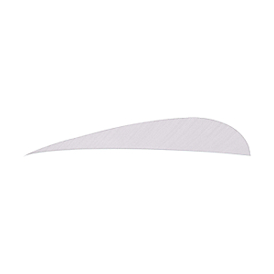 Trueflight 4-in. Parabolic Feathers 100-Pack - White 