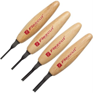Flexcut Knives MT500 Deep U-Gouge Micro Wood Carving Tool Set FLEXMT500