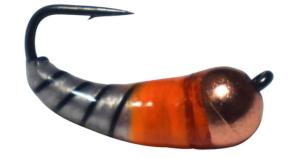 Kenders Outdoors Akua Skud Jig, Metallic Copper/Orange/White, 5.5mm, 815-2a