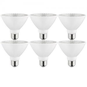 Sunlite 40979-SU LED PAR30 Short Neck Light Bulb, Dimmable, Energy Star 10 Watt, (75W Equivalent), Medium Screw (E26) Base, 6 Pack, 27K - Warm White