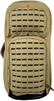 Advance Warrior Solutions Frame 28in AR Pistol/SBR Case w/ Backpack Strap, 600D Poly PVC, Tan/Black, FR28RBP-TN/BL FR28RBPTN/BL