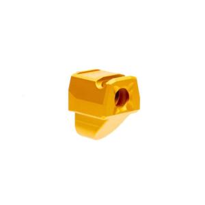 Arc Division Flux V2 Pistol Compensator, 9mm, .5x28, Anodized, Gold, 49898