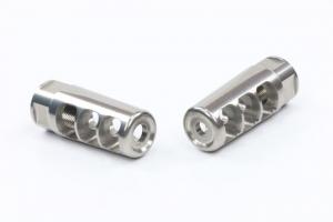 Dark Hour Defense 3 Gun Muzzle Brake, 5.56mm, 1/2x28 Threads, Silver, DH3G556 655555200209